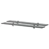 Image de vidaXL Schappen zwevend 2 st 80x10 cm 8 mm glas3051507