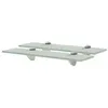 Image de vidaXL Schappen zwevend 2 st 40x10 cm 8 mm glas3051511