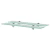 Image de vidaXL Schappen zwevend 2 st 60x20 cm 8 mm glas3051521