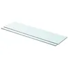 Image de Panneaux d étagère 2 pcs Verre Transparent 80 x 20 cm