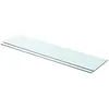 Image de Panneaux d étagère 2 pcs Verre Transparent 90 x 20 cm