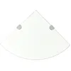 Image de vidaXL Hoekschappen 2 st met chromen dragers 35x35 cm glas transparant3051593