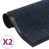 Image de vidaXL Droogloopmatten 2 st rechthoekig getuft 120x180 cm blauw3051620