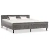 Image de Cadre de lit sans matelas gris velours 180x200 cm