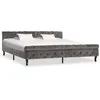 Image de vidaXL Bedframe fluweel grijs 200x200 cm288563