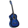Image de Guitare classique pour débutants Bleu 4 4 39 Tilleul