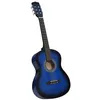 Image de vidaXL Guitare classique de débutants et enfants Bleu 3/4 36"