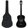Image de vidaXL Jeu de guitare classique pour débutants 8 pcs Noir 3/4 36"