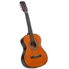 Image de vidaXL Guitare classique de débutants et enfants 3-4 36" Tilleul, bois foncé