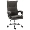 Image de vidaXL Chaise de Bureau Fauteuil d'Ordinateur Inclinable Siège de Bureau Fauteuil Ergonomique Chaise Réglable Maison Intérieur Gris Tissu