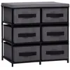 Image de Armoire de rangement à 6 tiroirs 55x29x55 cm Gris Acier