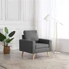 Image de Fauteuil gris foncé tissu