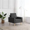 Image de Fauteuil gris foncé tissu