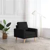 Image de vidaXL Fauteuil tissunoir
