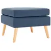 Image de vidaXL Voetenbank stof blauw288737