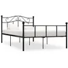 Image de vidaXL Bedframe metaal zwart 120x200 cm284525