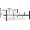 Image de Cadre de lit sans matelas noir métal 180x200 cm