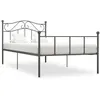 Image de vidaXL Bedframe metaal grijs 100x200 cm284531