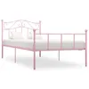 Image de vidaXL Bedframe metaal roze 100x200 cm284538