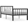 Image de vidaXL Bedframe metaal zwart 100x200 cm284569