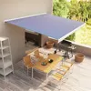 Image de vidaXL Luifel gemotoriseerd 400x300 cm blauw en wit3052659