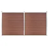 Image de vidaXL Schutting 353x186 cm HKC bruin3053207
