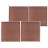 Image de vidaXL Schutting 699x186 cm HKC bruin3053209