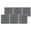 Image de vidaXL Schutting 1045x186 cm HKC grijs3053229