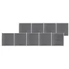 Image de vidaXL Schutting 1564x186 cm HKC grijs3053232