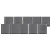 Image de vidaXL Schutting 1737x186 cm HKC grijs3053233