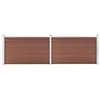 Image de vidaXL Schutting 353x106 cm HKC bruin3053243