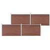 Image de vidaXL Schutting 699x106 cm HKC bruin3053245