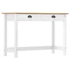 Image de Table console Hill avec 2 tiroirs 110x45x74 cm Pin solide