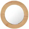 Image de vidaXL Miroir mural 40 cm Teck Rond