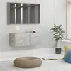 Image de Meuble TV Gris béton 80x30x30 cm Bois d'ingénierie
