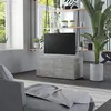Image de Meuble TV Gris béton 80x34x36 cm Bois d ingénierie