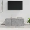 Image de Meuble TV Gris béton 80x34x30 cm Bois d ingénierie