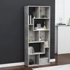 Image de Bibliothèque Gris béton 67x24x161 cm Bois d ingénierie