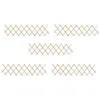Image de vidaXL 5x Bois de Sapin Clôture à Treillis Panneau de Clôture Barrière de Jardin Plate-bande Allée Arrière-cour Extérieur 180x30 cm