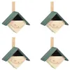 Image de Nichoirs 4 pcs 24x16x30 cm Bois de sapin