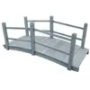 Image de vidaXL Pont de jardin Gris 140x60x56 cm Bois de sapin massif