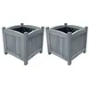 Image de Lits surélevés de jardin 2 pcs 30x30x30 cm Bois de sapin massif
