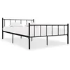 Image de Cadre de lit sans matelas noir métal 180x200 cm
