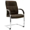 Image de vidaXL Kantoorstoel stof bruin289338