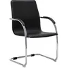 Image de Chaise de bureau vidaxl interieur non pliable en plastique H. 88 cm noir