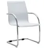 Image de Chaise de bureau cantilever Blanc Similicuir