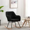 Image de Chaise vidaxl interieur non empilable non pliable en bois H. 79 cm noir
