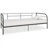 Image de Cadre de lit de repos sans matelas gris métal 90x200 cm