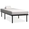 Image de vidaXL Bedframe metaal zwart 100x200 cm284679
