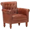 Image de Fauteuil Marron Cuir de chèvre véritable